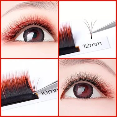 red color lash red color lash