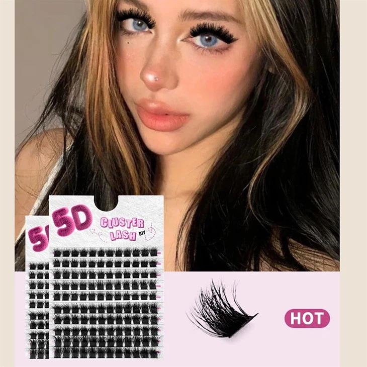 ふわふわの一本一本まつげ