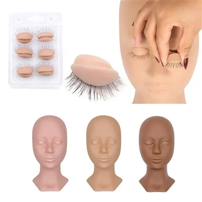 取り外し可能なまぶたを備えたラッシュマネキンヘッド